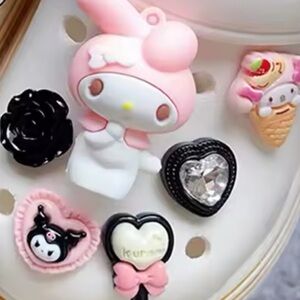 My melody Croc Charm 6 pieces